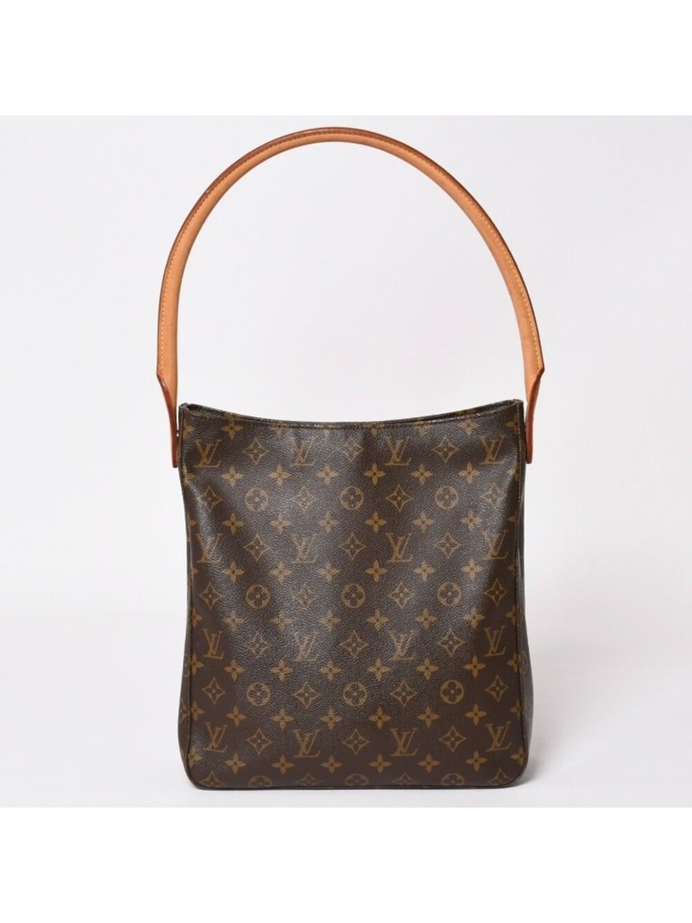 Louis Vuitton Looping GM Handbag Monogram Brown Gold
